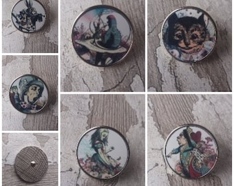 Alice in Wonderland Pin Badges