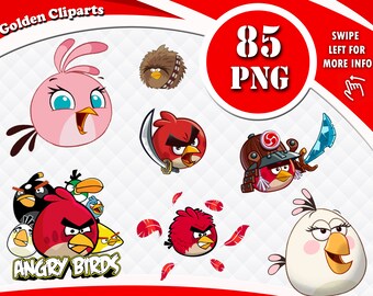 angry birds clipart etsy