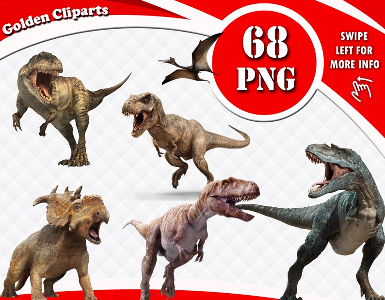 Jurassic World Clipart Jurassic Park PNG Files Dinosaur | Etsy