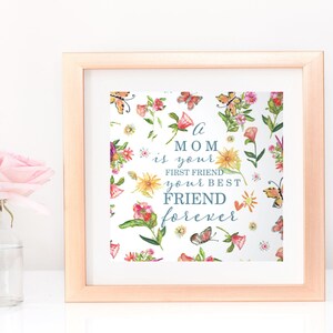 Art Print Poem for Mom, Wall Art Poem for Mom, Home Decor for Mom, Mother&#39;s Day Art, Gift for Mom