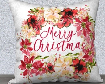 Christmas Pillow Cover - Christmas Cushion Cover - Holiday Velvet Pillow Cover-18” X 18”