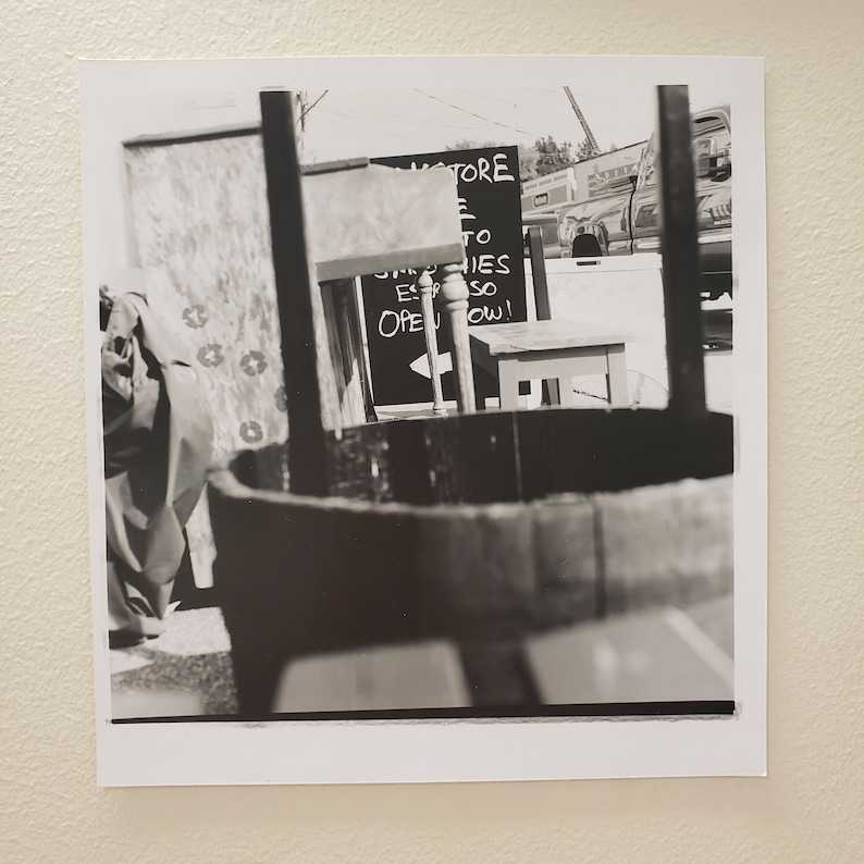 8 x 8.5 inch darkroom photo print