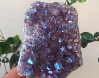 エンジェルオーラアメジストクラスター、レインボーオーラクリスタル