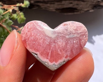 Polished Rhodochrosite Heart