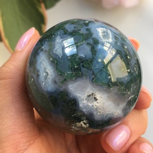 Moss Agate Sphere, Moss Agate