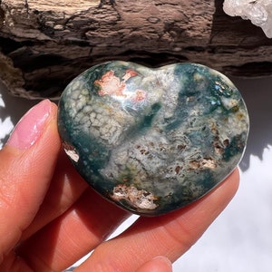 Ocean Jasper Heart, Ocean Jasper Stone, Polished Ocean Jasper, Natural Ocean Jasper, Ocean Jasper Crystal, Crystal Heart, Ocean Jasper