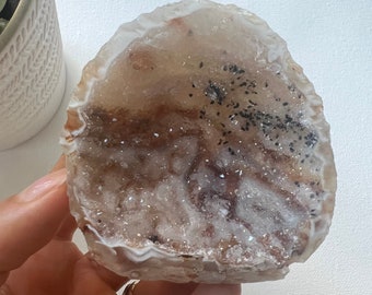 チ宏さま専用　BIG ジオード　ドゥルジーアゲート クリスタル置物 チ宏さま専用 BIG ジオード ドゥルジーアゲート クリスタル置物