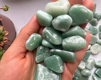 20g, 50g, or 100g Green Aventurine, Tumbled Green aventurine, Mini Green Aventurine Tumbled Stone, Tumbled Aventurine, Green Aventurine