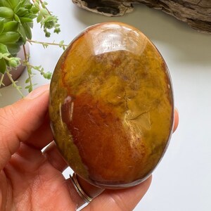 Ocean Jasper Palm stone, Ocean Jasper Stone, Ocean Jasper Pocket Stone, Polished Ocean Jasper, Natural Ocean Jasper, Palm Stone