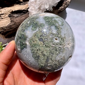 Moss Agate Sphere, Moss Agate