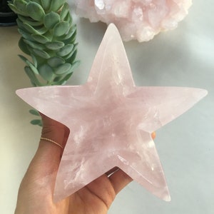 Rose Quartz Star bowl, Rose Quartz Bowl, Polished Rose Quartz, Rose Quartz, Crystal Healing, Crystal Bowl, Healing Crystal Bowl