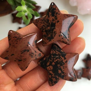 Mahogany Obsidian Star, Crystal Star, Polished Mahogany Obsidian, Red Obsidian Star, Mahogany Obsidian, Crystal Star, Healing Crystal