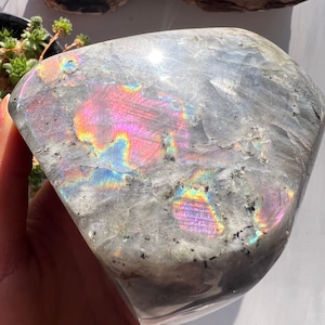 XL Purple Labradorite Freeform, Polished Labradorite, Flashy Labradorite, Labradorite Crystal, Healing Crystal, Labradorite