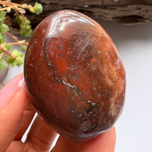 Ocean Jasper Palm stone, Ocean Jasper Stone, Ocean Jasper Pocket Stone, Polished Ocean Jasper, Natural Ocean Jasper, Palm Stone