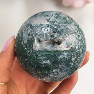 Moss Agate Sphere, Moss Agate