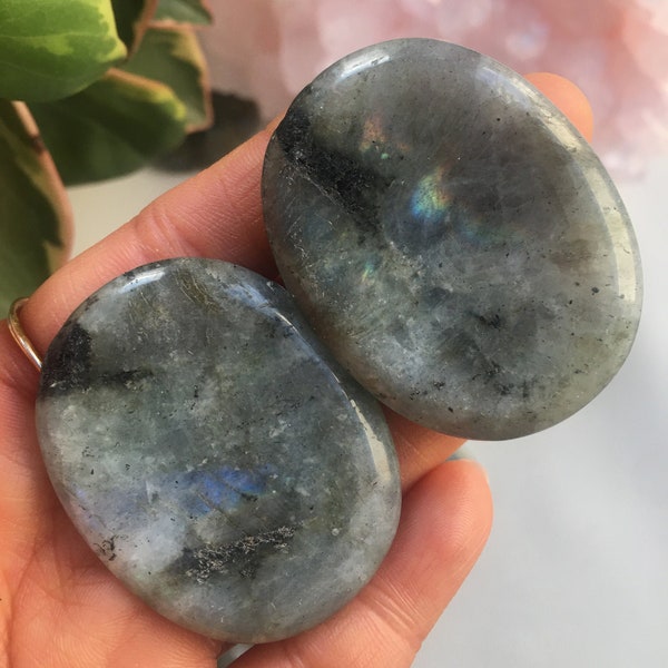 Labradorite Worry Stone, Labradorite, Worry Stone