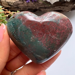 Ocean Jasper Heart, Ocean Jasper Stone, Polished Ocean Jasper, Natural Ocean Jasper, Ocean Jasper Crystal, Crystal Heart, Ocean Jasper