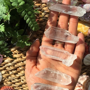 One Clear Quartz Point, raw clear quartz point