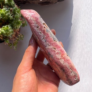 XL Baguette de rhodochrosite, Rhodochrosite polie, Rhodochrosite, Guérison par les cristaux