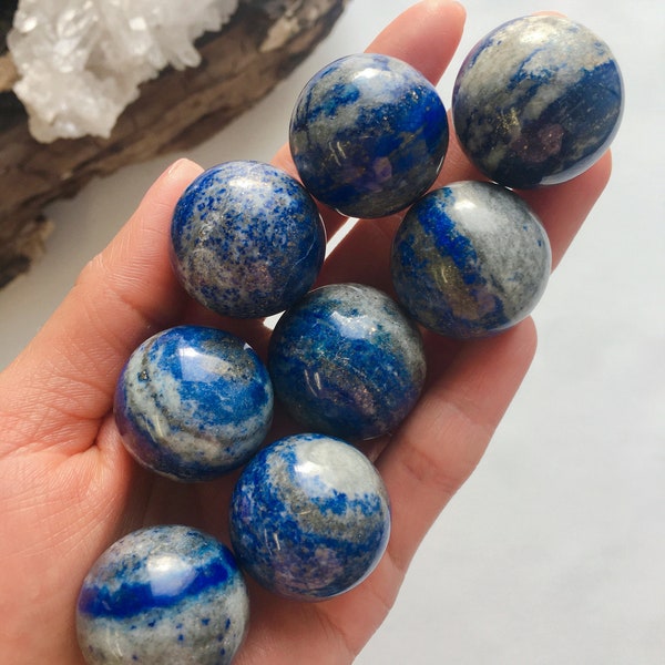 Lapis Lazuli Sphere, Lapis Lazuli Ball, Crystal Ball, Crystal Sphere, Natural Lapis Lazuli, Polished Lapis Lazuli, Crystal Healing