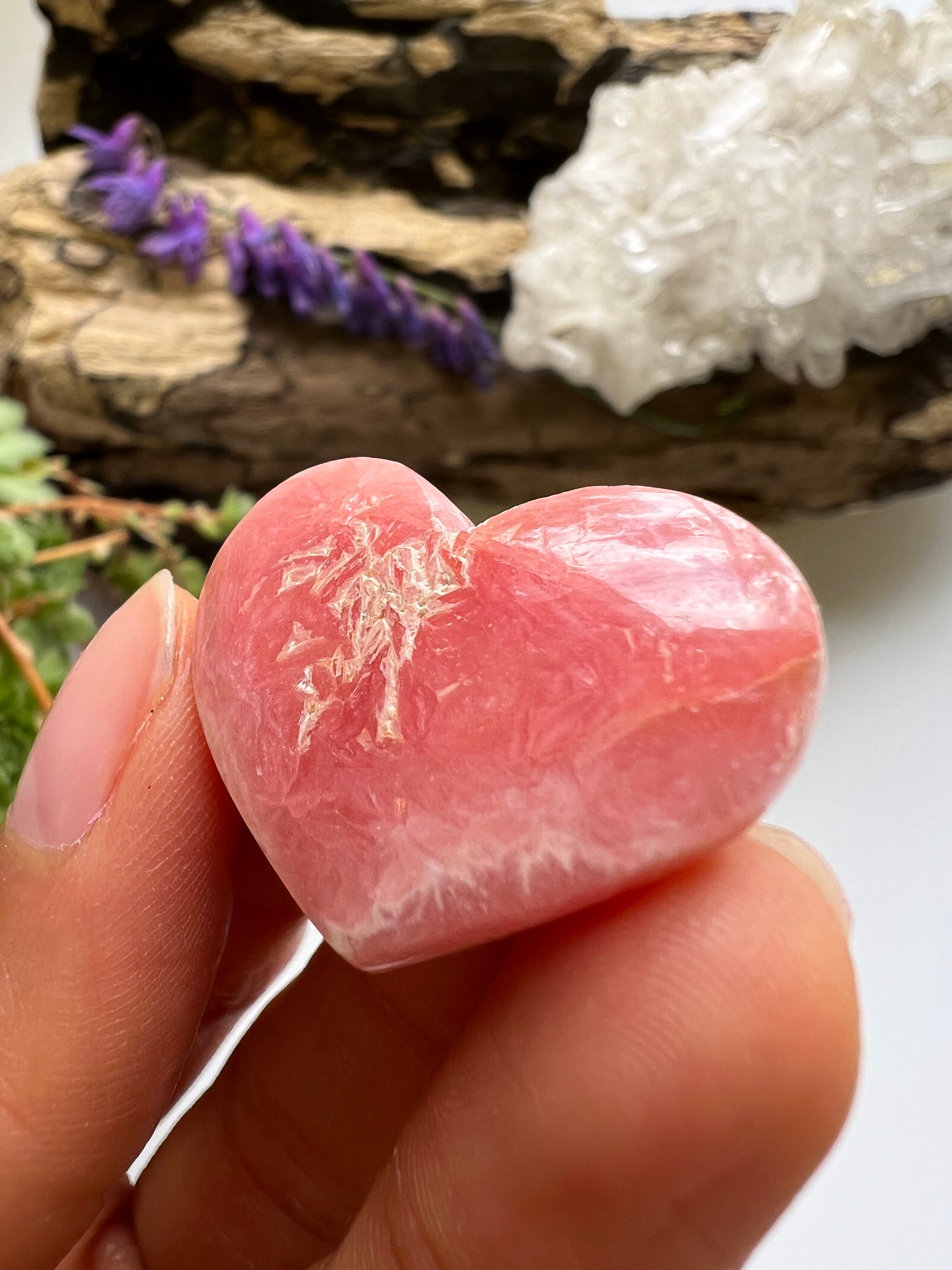 ロードクロサイトハート、研磨ロードクロサイト、ロードクロサイト