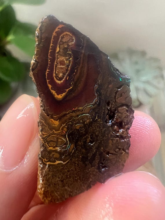 ボルダーオパール標本、天然未処理オーストラリア産オパール