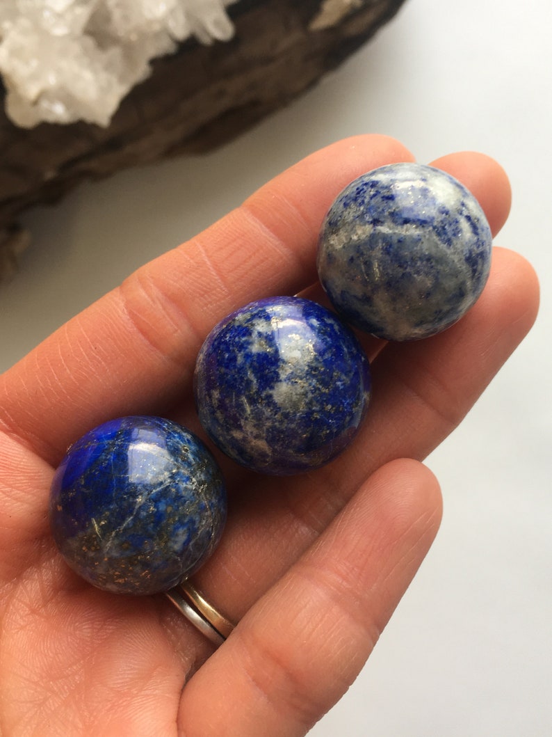 Lapis Lazuli Sphere, Lapis Lazuli Ball, Crystal Ball, Crystal Sphere, Natural Lapis Lazuli, Polished Lapis Lazuli, Crystal Healing image 2