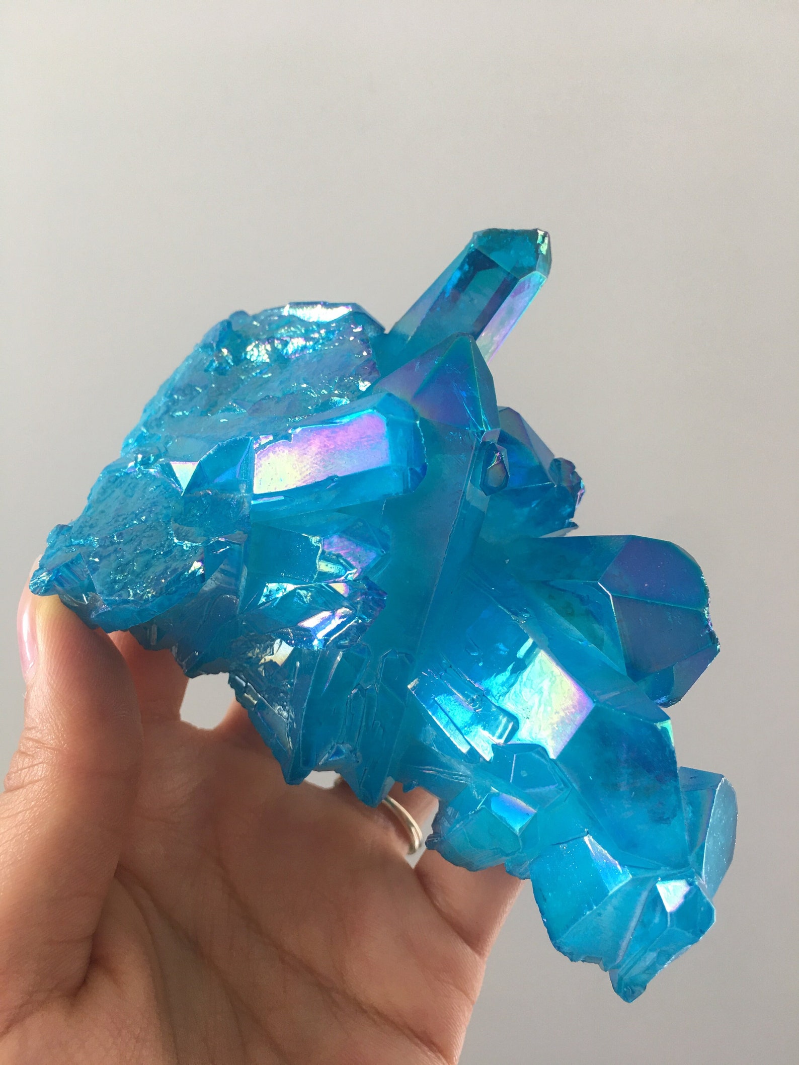 blue aura quartz blue aura quartz