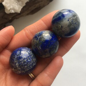 Lapis Lazuli Sphere, Lapis Lazuli Ball, Crystal Ball, Crystal Sphere, Natural Lapis Lazuli, Polished Lapis Lazuli, Crystal Healing image 5