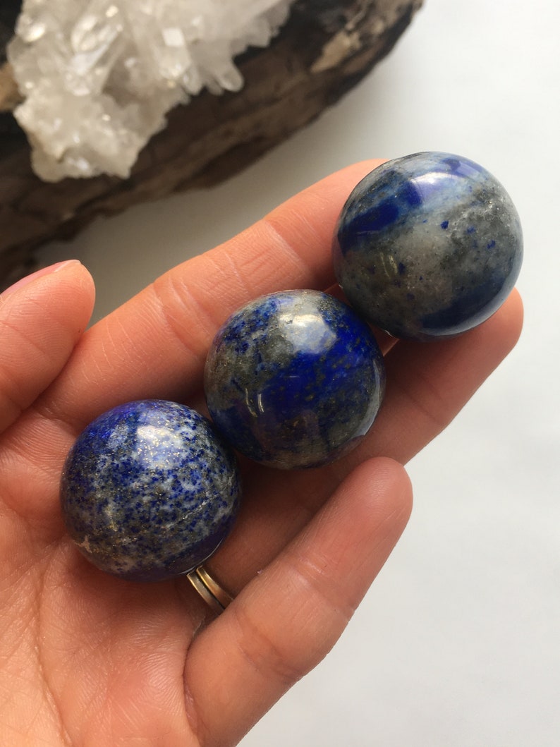 Lapis Lazuli Sphere, Lapis Lazuli Ball, Crystal Ball, Crystal Sphere, Natural Lapis Lazuli, Polished Lapis Lazuli, Crystal Healing image 5