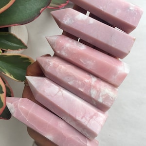 Pink Opal Point, Pink Opal Tower, Polished Pink Opal, Crystal Healing, Asunshinesmile
