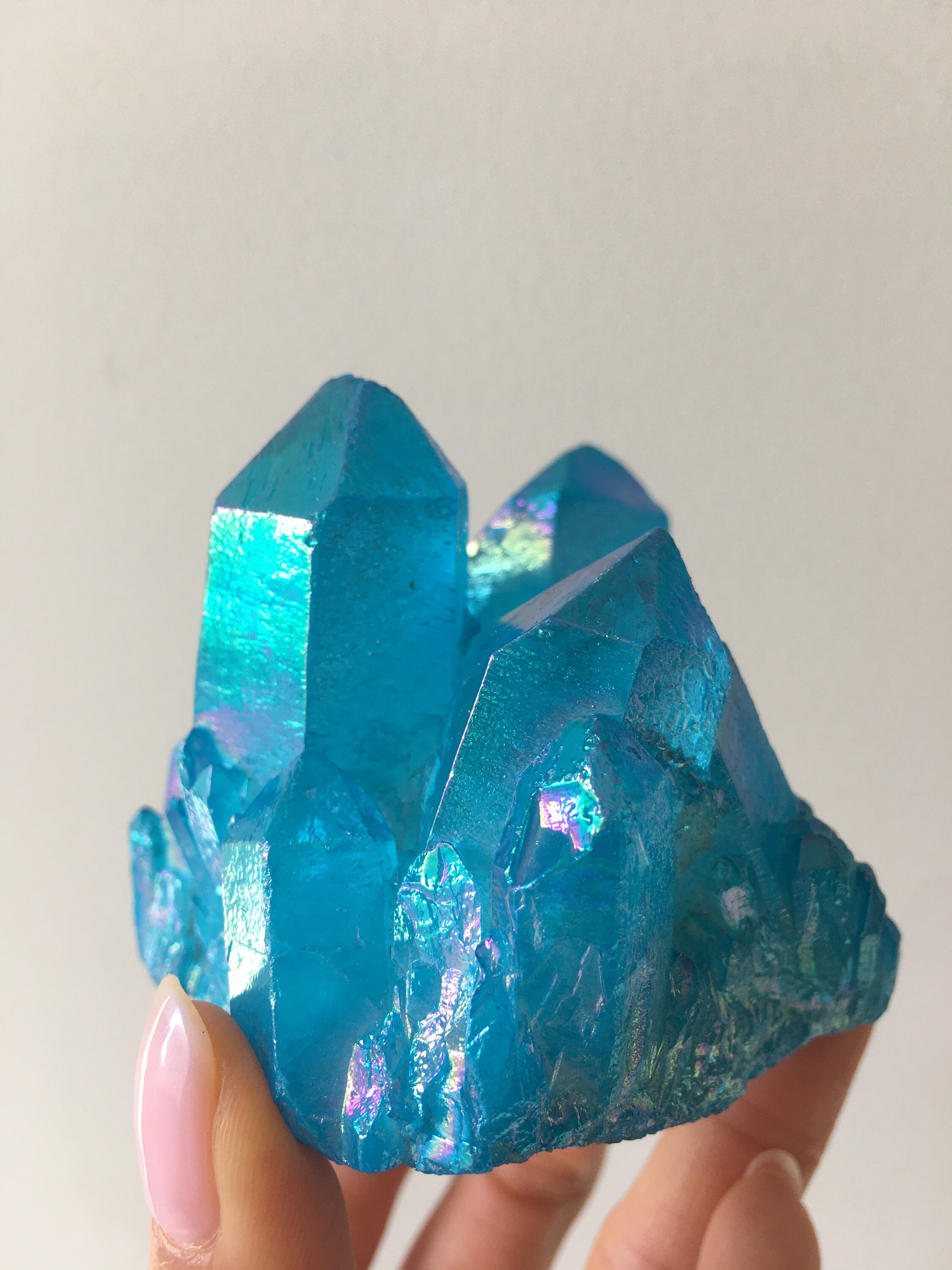 blue aura quartz properties