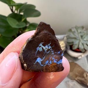Natural Australian Boulder Opal Specimen, Untreated Rough Opal, Healing Crystal