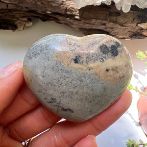 Ocean Jasper Heart, Ocean Jasper Stone, Polished Ocean Jasper, Natural Ocean Jasper, Ocean Jasper Crystal, Crystal Heart, Ocean Jasper