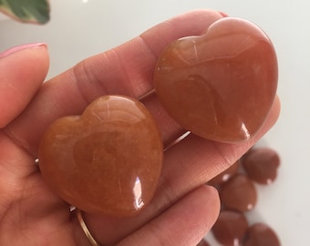 Poliertes Karneol Herz, Naturheilkristall