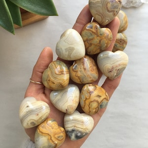 Crazy Lace Agate Heart, Crazy Lace Agate, Lace Agate Heart, Mexican Agate heart, Crystal Heart, Healing Crystal Heart, Healing Crystal