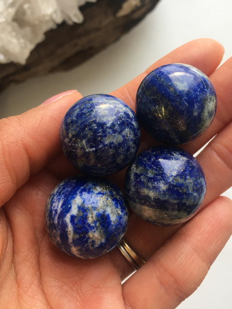 Lapis Lazuli Sphere, Lapis Lazuli Ball, Crystal Ball, Crystal Sphere, Natural Lapis Lazuli, Polished Lapis Lazuli, Crystal Healing image 3