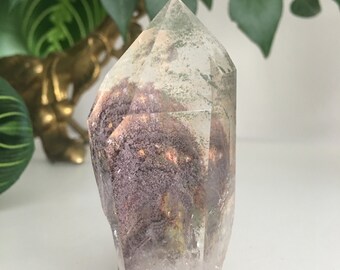 kizaさん専用　ガーデンルチルファントムポイント水晶⭐ Phantom Quartz Point, Garden Quartz, Crystal Point, Lodolite