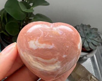 Ocean Jasper Heart, Ocean Jasper Stone, Polished Ocean Jasper, Natural Ocean Jasper, Ocean Jasper Crystal, Crystal Heart, Ocean Jasper