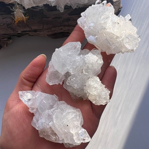 Apophyllite Cluster, Raw Apophyllite, Raw Chalcedony, Blue Chalcedony, Apophyllite, Stilbite, Crystal Healing