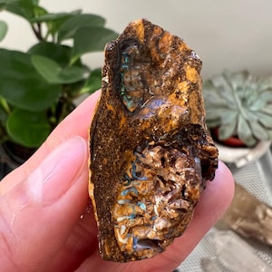 Boulder Opal Specimen, Natural Untreated Australian Opal, Australian Opal, Natural Opal, Healing Crystal, Rough Boulder Opal, Opal