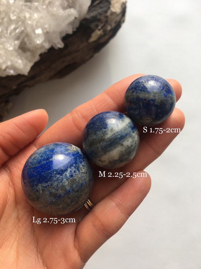 Lapis Lazuli Sphere, Lapis Lazuli Ball, Crystal Ball, Crystal Sphere, Natural Lapis Lazuli, Polished Lapis Lazuli, Crystal Healing image 9