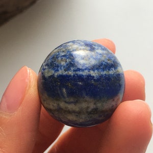 Lapis Lazuli Sphere, Lapis Lazuli Ball, Crystal Ball, Crystal Sphere, Natural Lapis Lazuli, Polished Lapis Lazuli, Crystal Healing image 8
