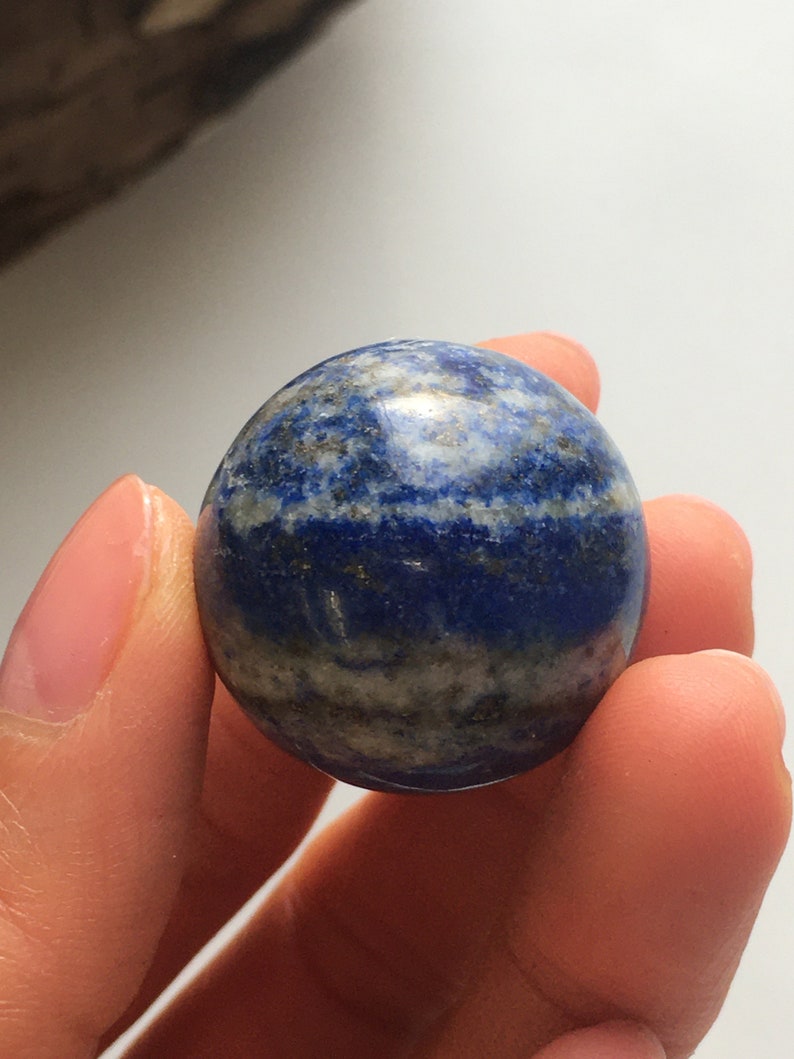 Lapis Lazuli Sphere, Lapis Lazuli Ball, Crystal Ball, Crystal Sphere, Natural Lapis Lazuli, Polished Lapis Lazuli, Crystal Healing image 8