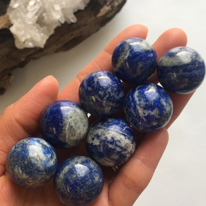 Lapis Lazuli Sphere, Lapis Lazuli Ball, Crystal Ball, Crystal Sphere, Natural Lapis Lazuli, Polished Lapis Lazuli, Crystal Healing image 4