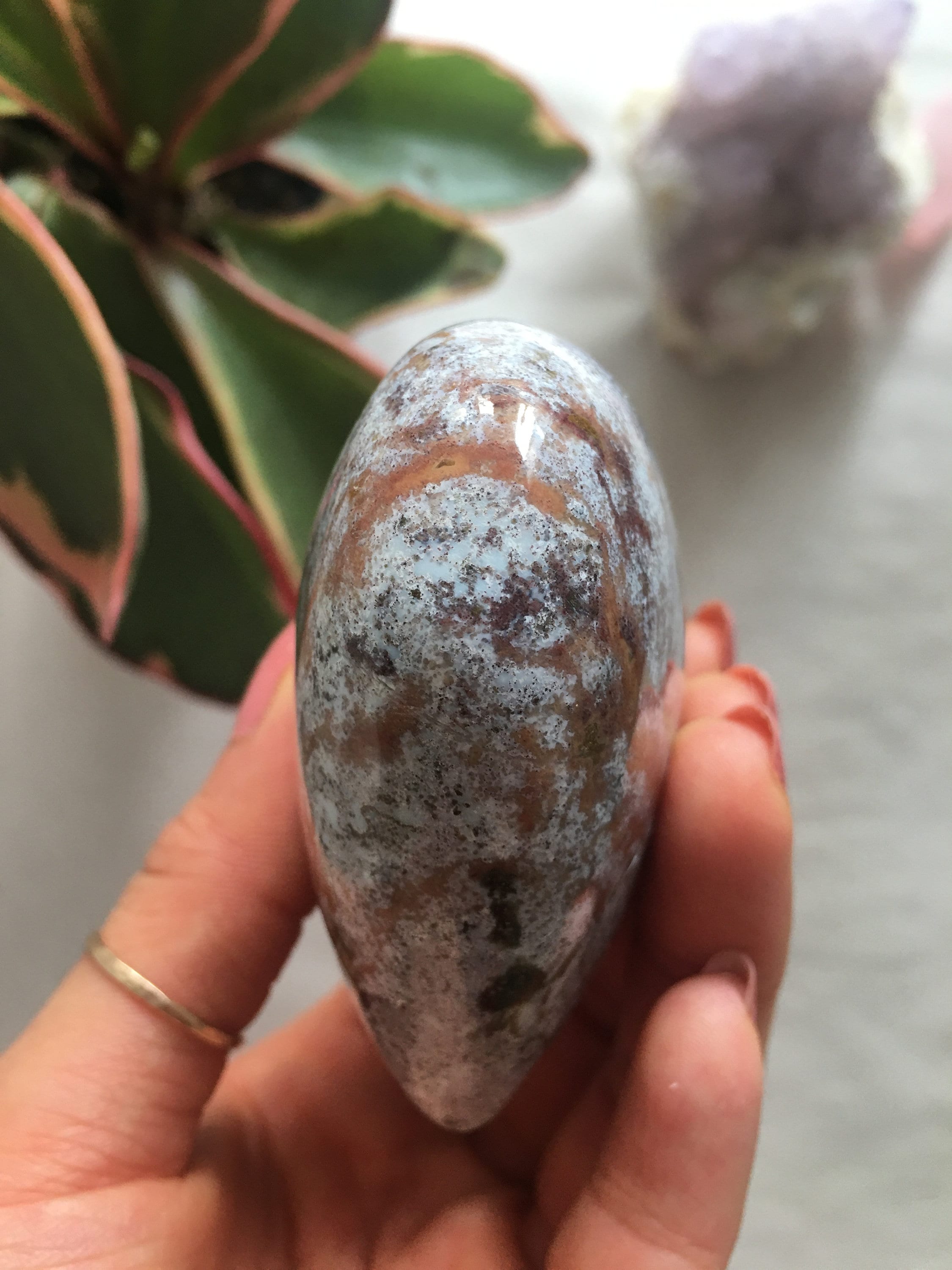 大きなオーシャン ジャスパー ハート、オーシャン ジャスパー ストーン