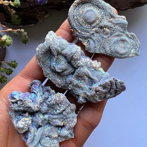 Galaxy Aura Chalcedon-Cluster, Chalcedon, Heilkristall, Kristallschmuckherstellung, Engel-Aura-Chalzedon, druzy Chalcedon