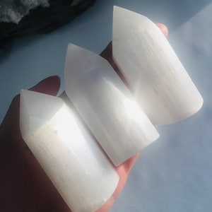 Selenite Point, Selenite Tower, Selenite Crystal, Polished Selenite, Natural Selenite, Crystal Healing, Crystal Tower, Selenite, Crystal