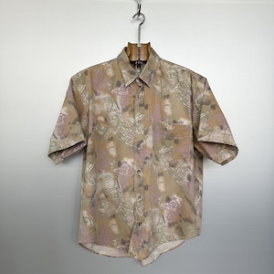 Vintage 80s Abstract Short Sleeves Shirt