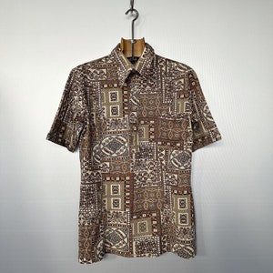 Vintage Braunes Barock Hemd